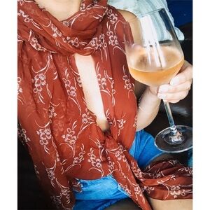 NWT Cinq a Sept Sleeveless Scarf Silk Top